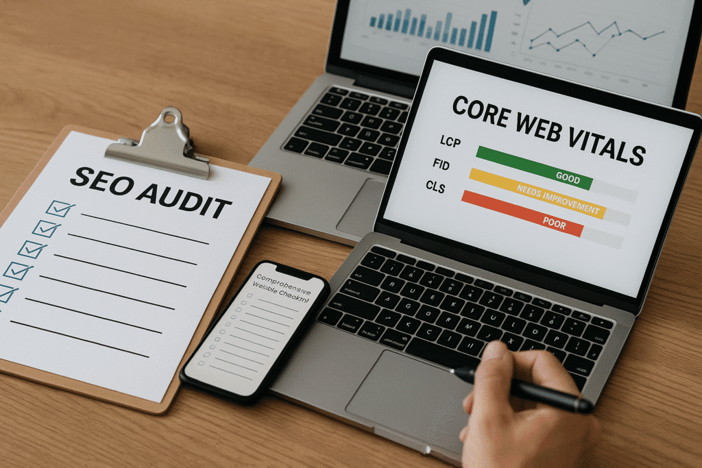 Auditoria de SEO + Core Web Vitals: o checklist técnico completo