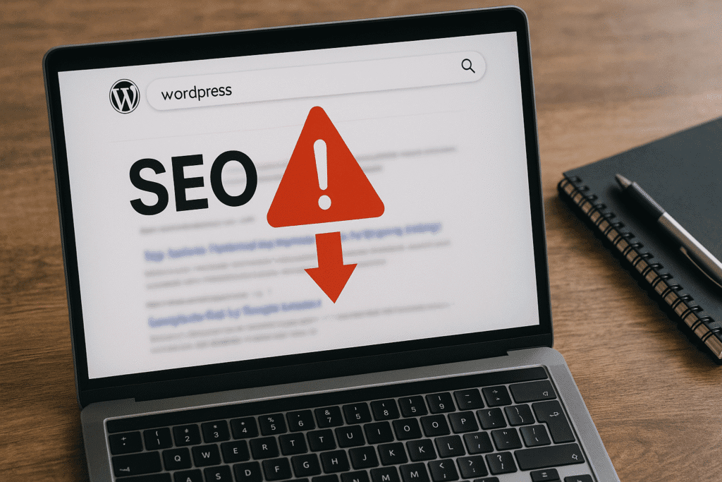 Erros comuns de SEO técnico em WordPress que afundam seu ranqueamento