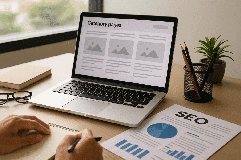Páginas de Categoria otimizadas para SEO